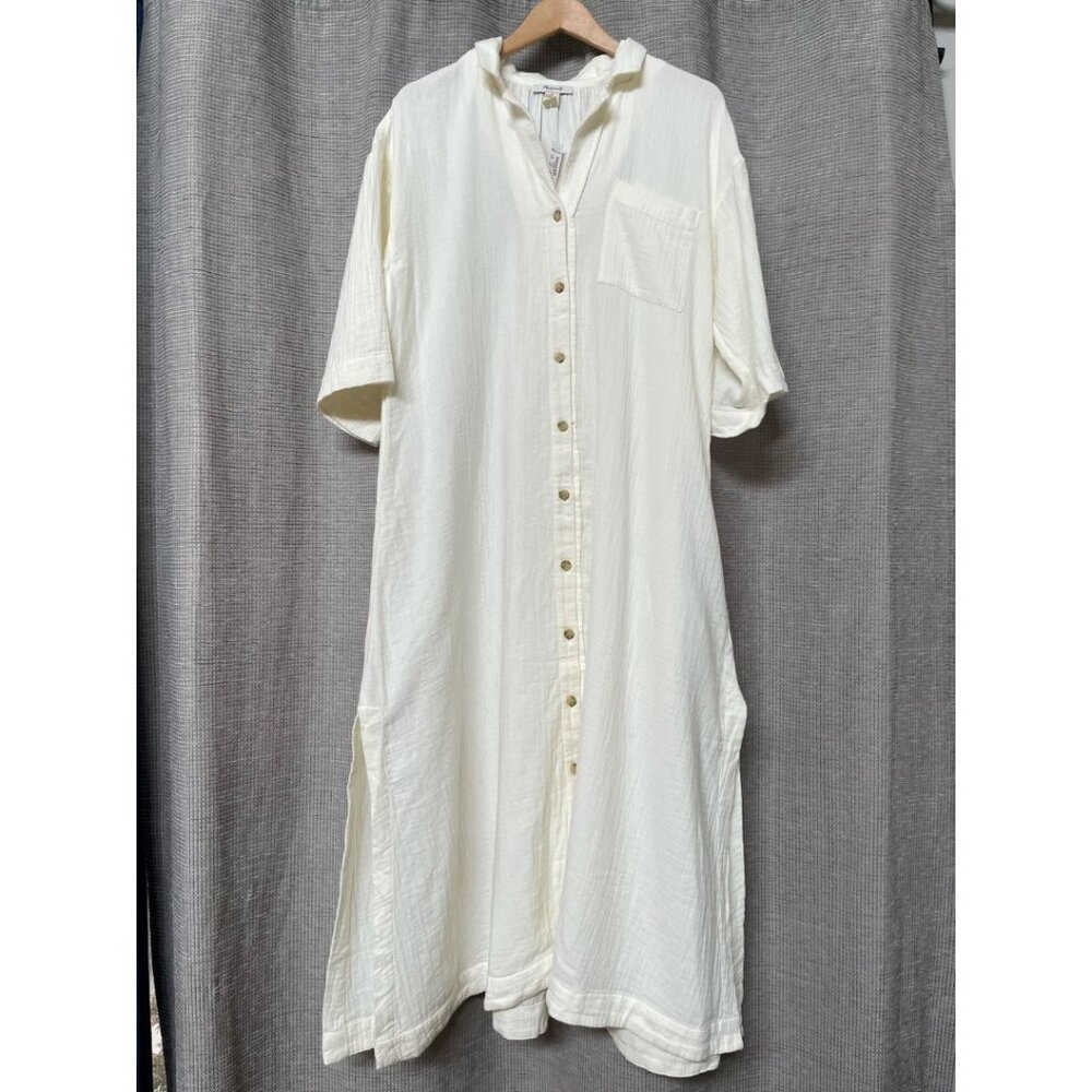 Madewell Lightestspun Cover-Up Maxi Shirtdress • NWT - Picture 5 of 8